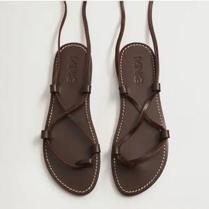 Ankle wrap tie up gladiator sandals